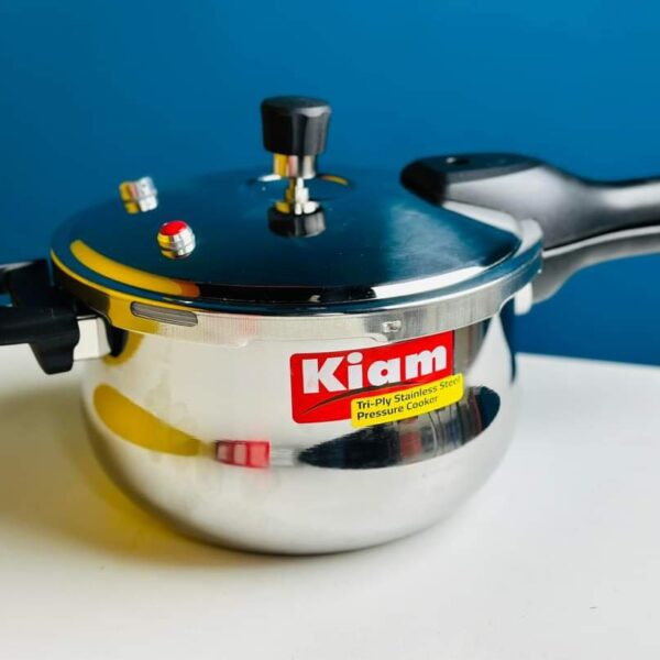 Kiam Stainless Steel Tri Ply Pressure Cooker (IB - 5.5 Litre)