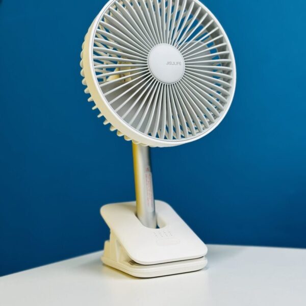 JISULIFE FA13R Rechargeable Clip Fan (8000mAh)- White Color