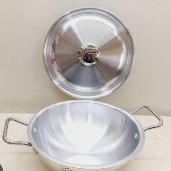 Kiam Aluminum Karai Metal Handle With Metal Lid