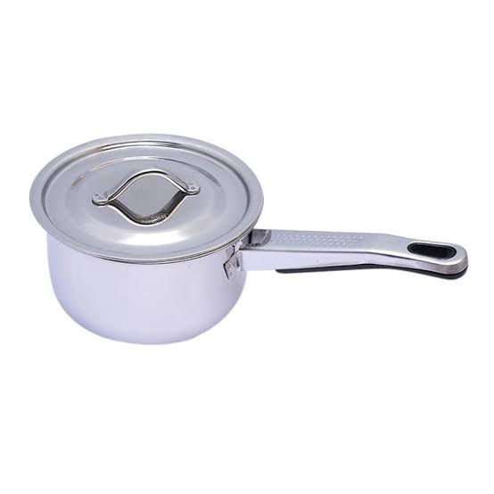 SKB Stainless Steel Queen Sauce Pot with SS Lid and Long Handle - 16cm