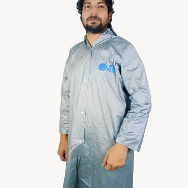 Men’s Waterproof Raincoat Set (Silver Men)