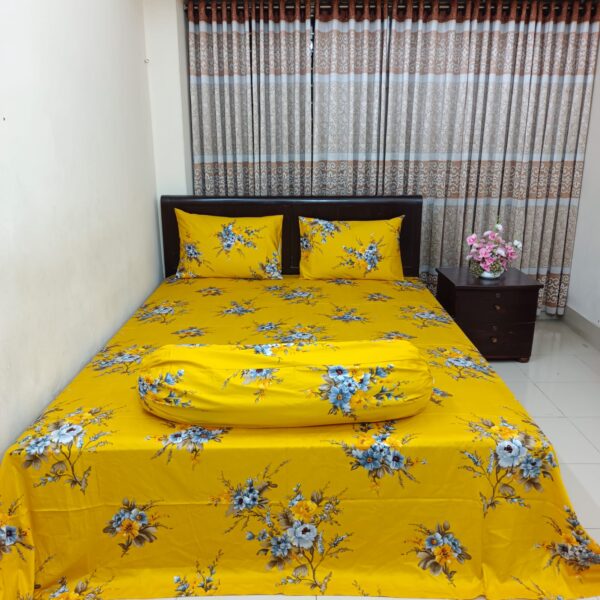 30/30 Count Luxury Exclusive Bedsheet – King Size – 4 Pecs Set – Bashonti
