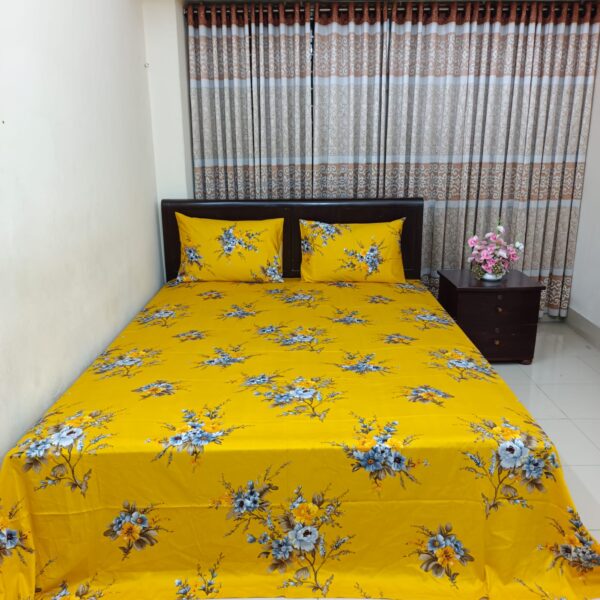 30/30 Count Luxury Exclusive Bedsheet – King Size – 3 Pecs Set – Bashonti