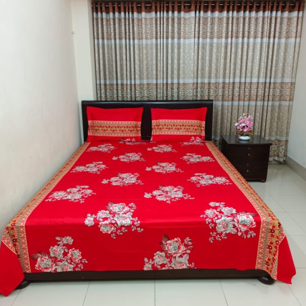 Luxury Twill Cotton Bedsheet – King Size – 3Pecs Set
