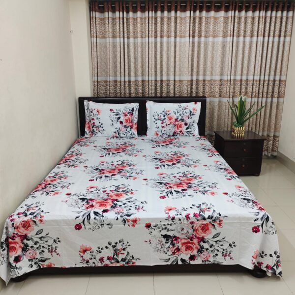 Luxury Twill Cotton Bedsheet – P White