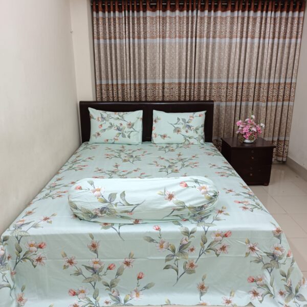 30/30 Count Luxury Exclusive Bedsheet – King Size – 3 & 4 Pecs Set – Pastel Flora