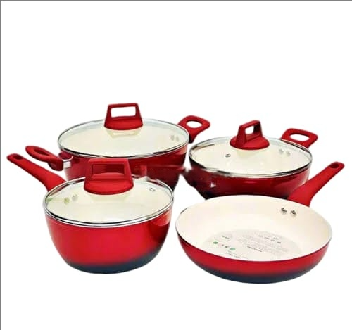 Kiam Super Ceramics 7 pcs Cookware set (Induction Supported)