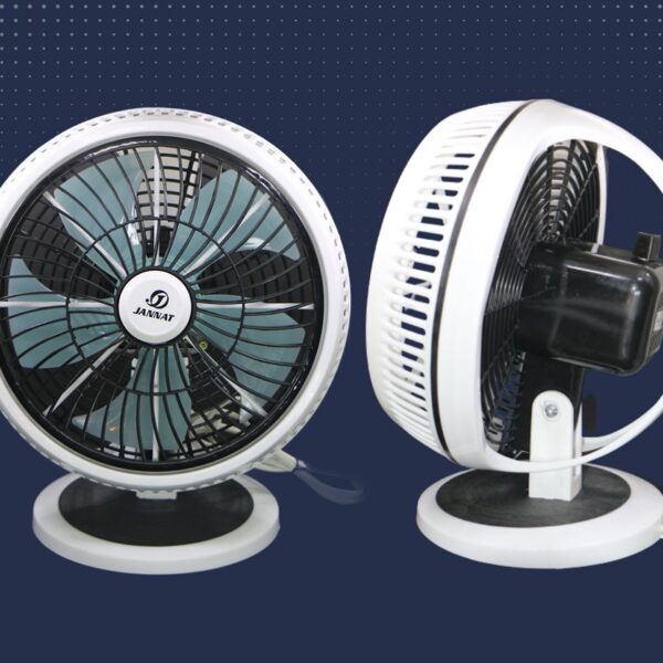 Jannat 10″ Heavy‑Duty Desk Fan – High Speed Cooling, 1‑Year Warranty