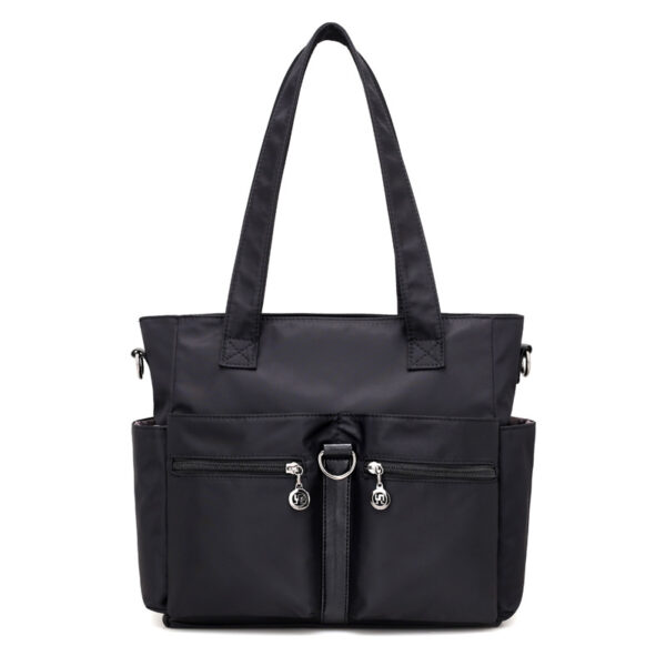 Women Casual Large Capacity Waterproof Oxford Cloth Bag(Black)
