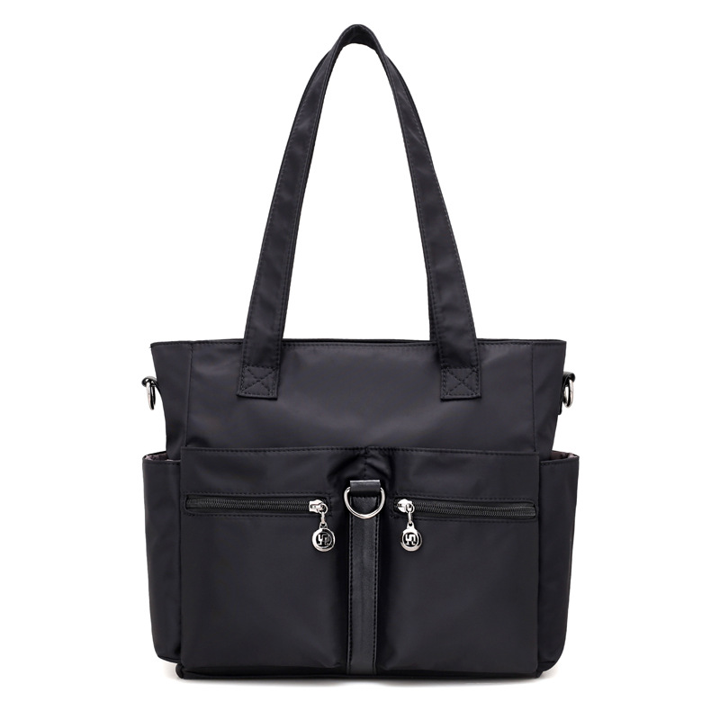 Women Casual Large Capacity Waterproof Oxford Cloth Bag(Black) 2