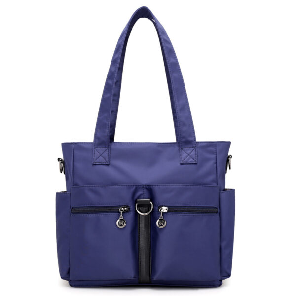 Women Casual Large Capacity Waterproof Oxford Cloth Bag(Dark Blue)